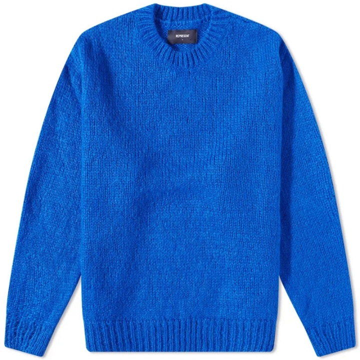 Photo: Represent Men's Mohair Sweater in Cobalt Blue
