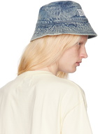 Rhude Navy Denim Bucket Hat