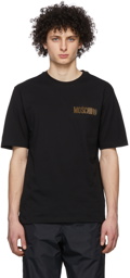 Moschino Black Metallic Logo T-Shirt