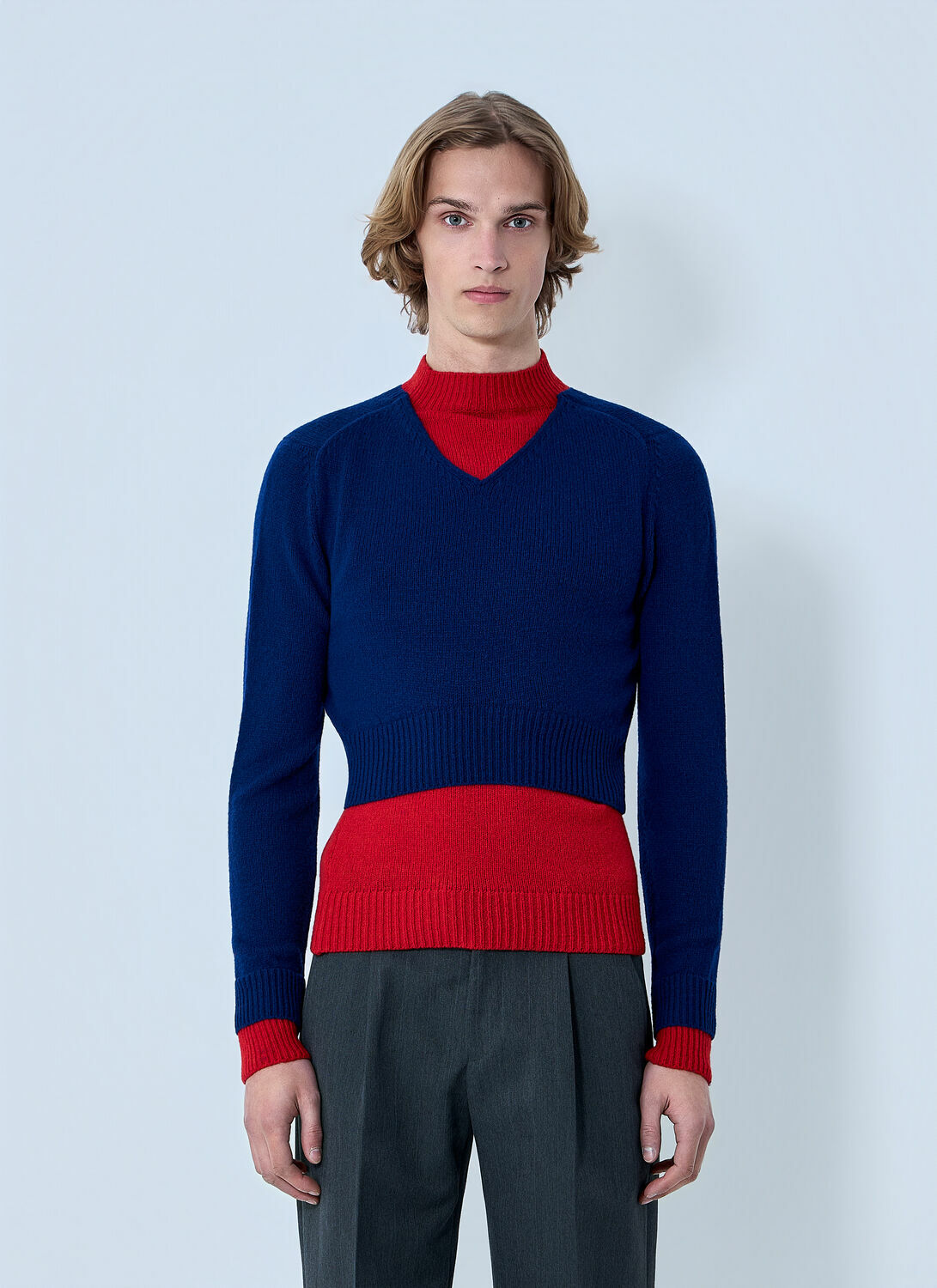 Jil Sander Layered Knit Sweater Jil Sander