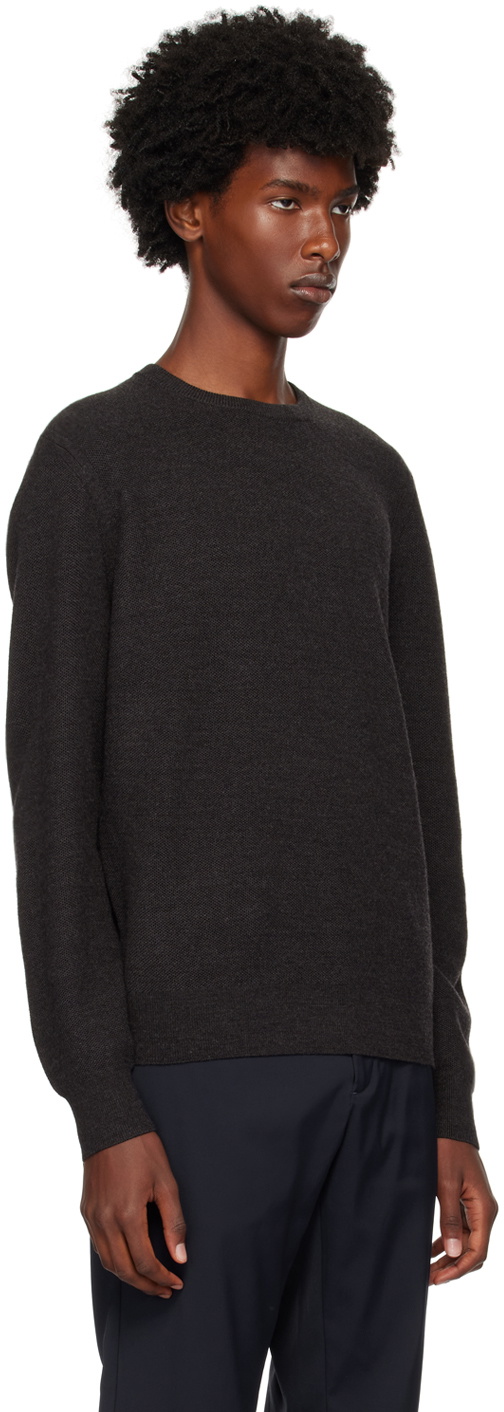 Theory Gray Honeycomb Sweater