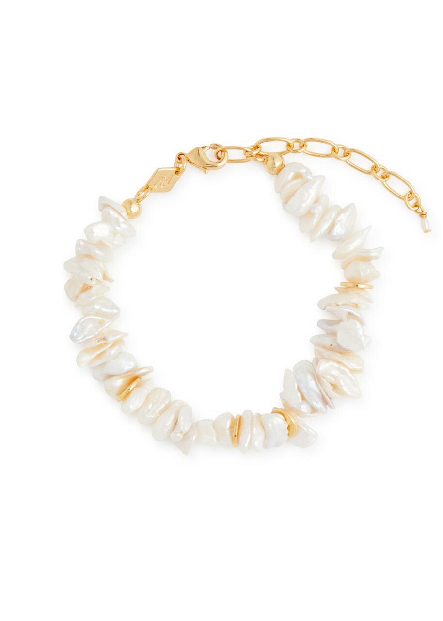 Anni LU Pearl Power 24kt Gold-plated Bracelet - One Size