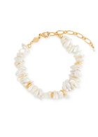 Anni LU Pearl Power 24kt Gold-plated Bracelet - One Size