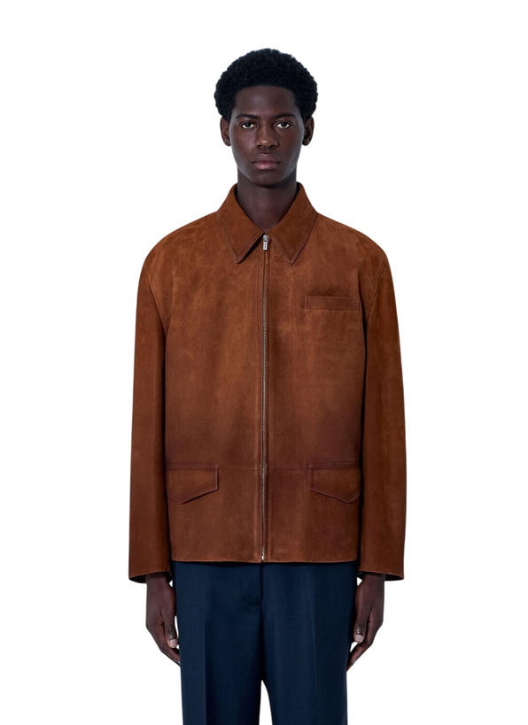 Photo: Miu Miu Suede Zip Jacket
