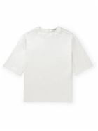 SAINT LAURENT - Silk-Satin T-Shirt - White