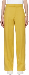 GAUCHERE Yellow Zip Trousers