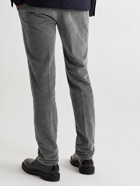 Incotex - Slim-Fit Cotton-Blend Corduroy Trousers - Gray