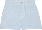 ERL Blue Plaid Woven Boxers