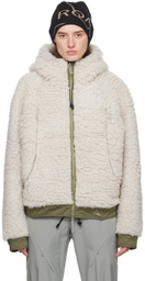 ROA Off-White Heavy Furry Jacket