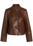 Arma Fem Leather Jacket Dark Brown