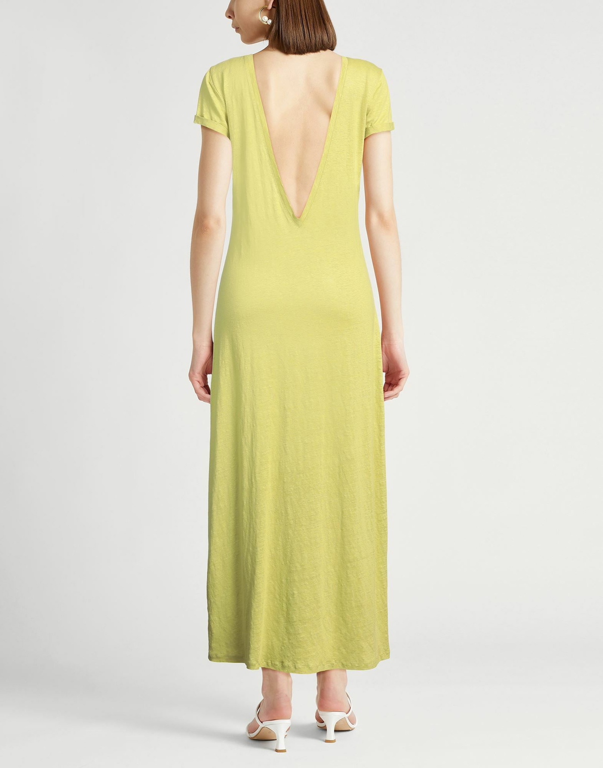 Majestic Filatures Womens Maxi dress Lime in Green