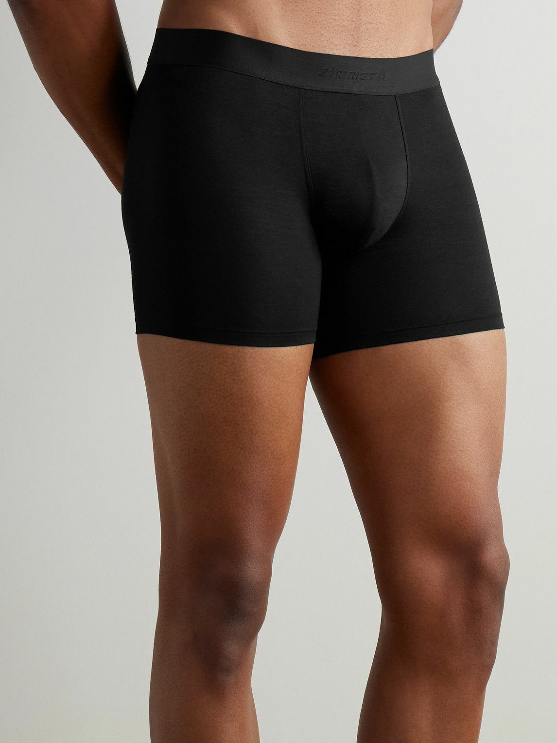 ZIMMERLI - Pureness Stretch-Micro Modal Boxer Briefs - Black