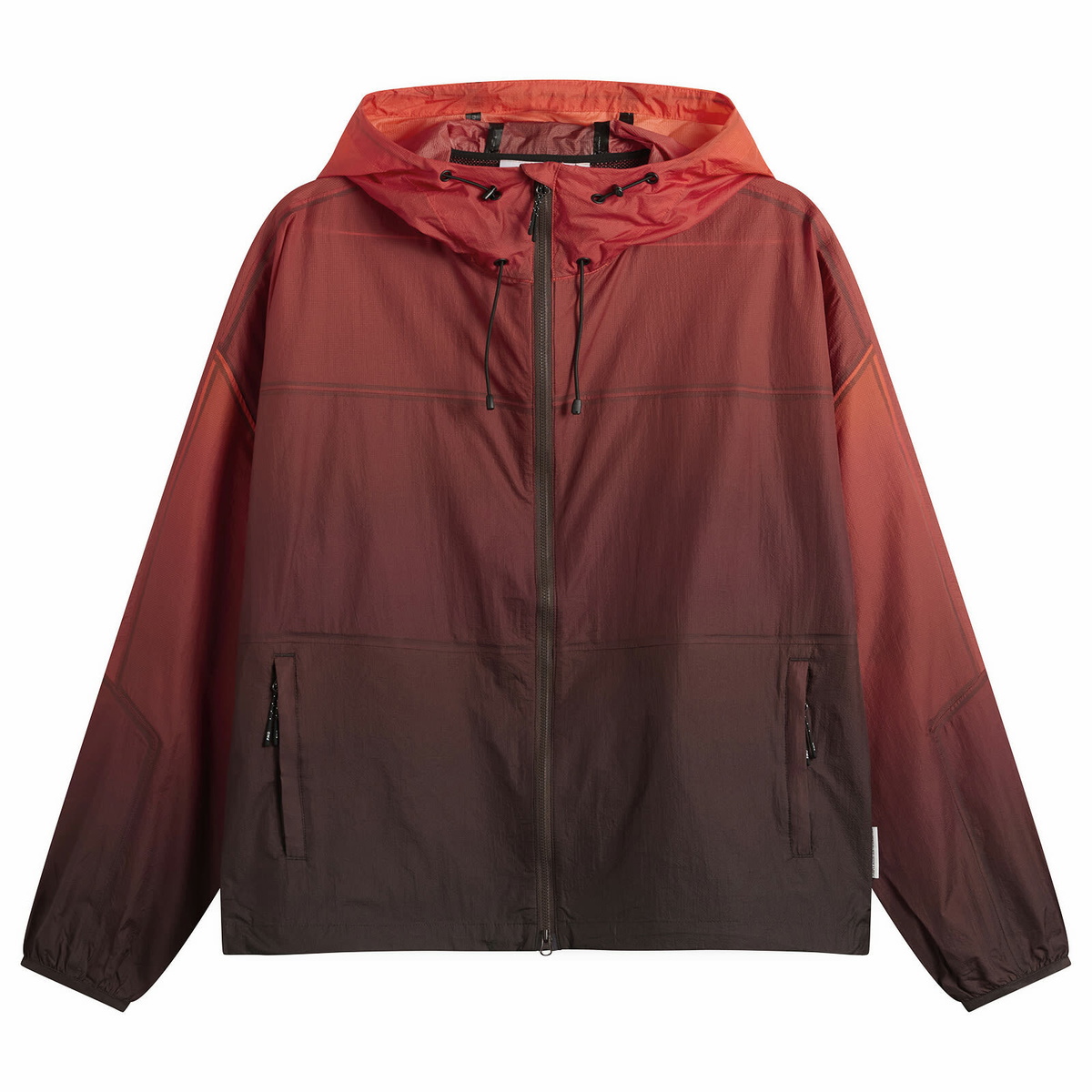 Purple Mountain Observatory Men's Breeze Ombre Jacket in Orange Ombre