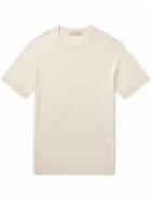 Saman Amel - Slim-Fit Cashmere and Silk-Blend T-Shirt - Neutrals