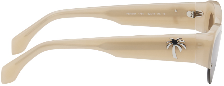 Palm Angels Beige Palmdale Sunglasses
