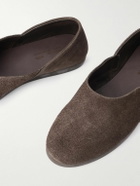 Stòffa - Suede Slippers - Brown