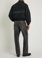 Cherry Los Angeles Championship Embroidered Shell Jacket Black