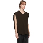 Camiel Fortgens Brown Spencer V-Neck Vest