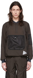 and wander Brown Nylon Jacket