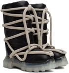 Rick Owens Black Lunar Tractor Boots