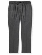 Brioni - Sidney Straight-Leg Wool and Cashmere-Blend Drawstring Trousers - Gray