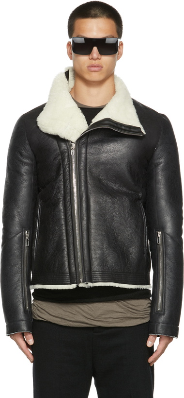 Photo: Rick Owens Black Shearling Bauhaus Jacket