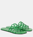 Loewe Anagram leather slides