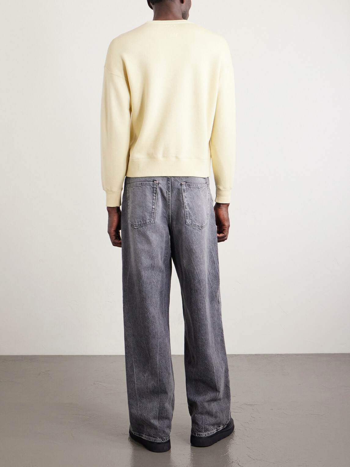 Visvim - Jumbo SB Wool and Cotton-Blend Jersey Sweatshirt - Yellow