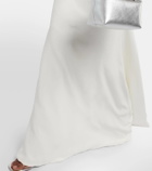Miss Sohee Crystal-embellished silk cutout gown