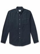 Portuguese Flannel - Lobo Button-Down Collar Cotton-Corduroy Shirt - Blue