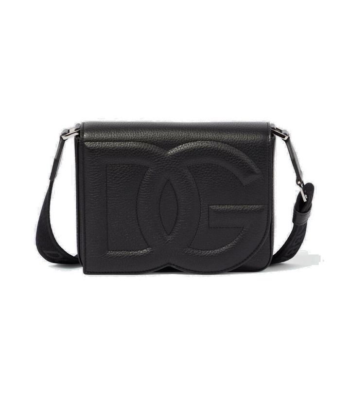 Photo: Dolce&Gabbana Medium logo leather crossbody bag