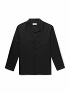 Amomento - Convertible-Collar Cotton Shirt - Black