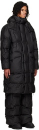 RAINS Black Harbin Puffer Coat