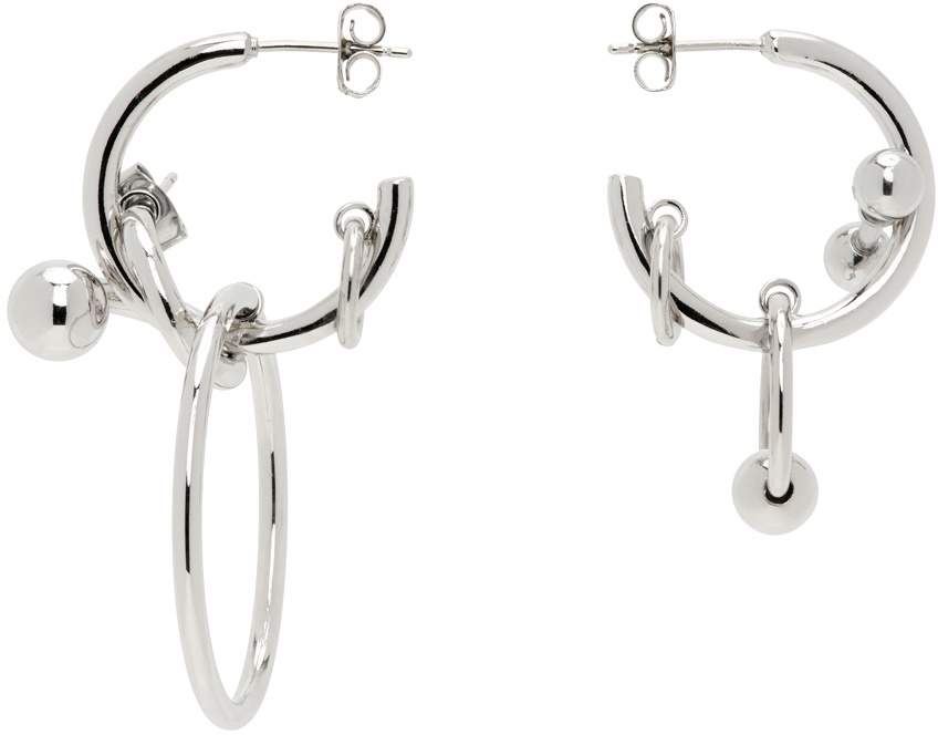 Justine Clenquet Silver Bel Earrings Justine Clenquet