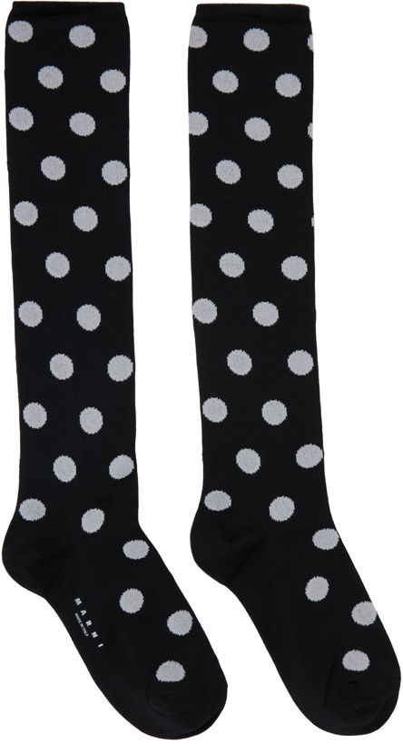 Photo: Marni Black & White Polka Dots Socks