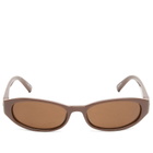 Le Specs Women's Popalicious Sunglasses in Cocoa/Brown Mono 