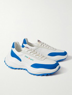 Casablanca - Atlantis Perforated Leather and Suede Sneakers - White