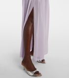 Jacques Wei Sequined paneled maxi dress
