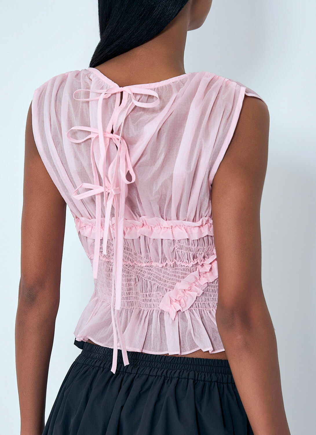 Cecilie Bahnsen Sheer Ruffle Blouse
