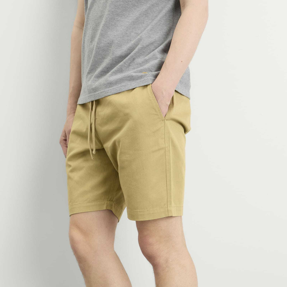 Universal Works Men's Twill Beach Shorts in Sand