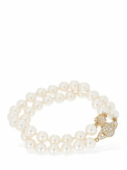 VIVIENNE WESTWOOD Graziella Two Row Faux Pearl Bracelet