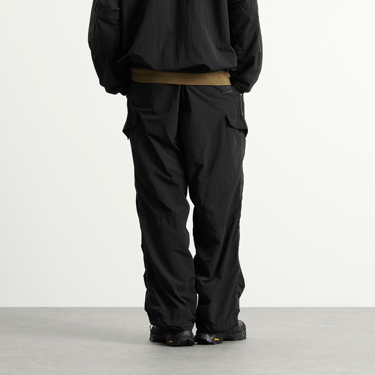 ROA Men's x And Wander Garment-dyed Pants in Black