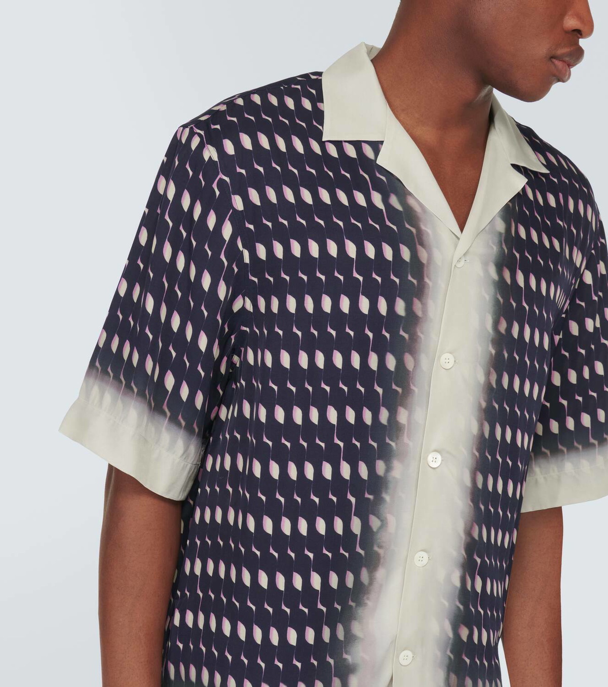 Dries Van Noten Printed bowling shirt
