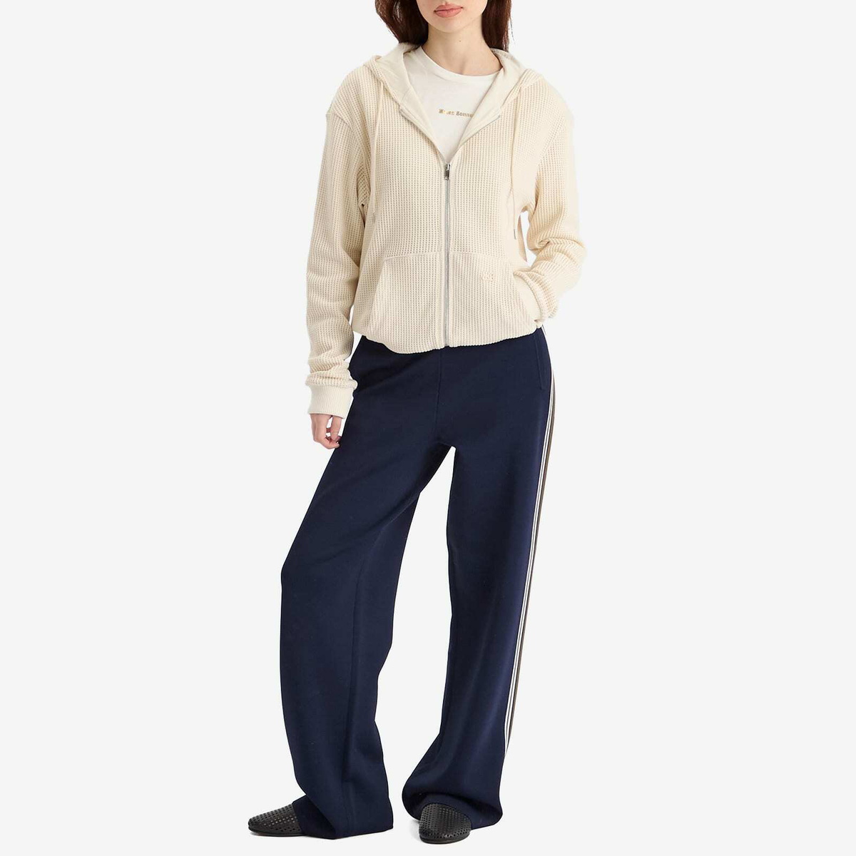 Wales Bonner Women's Stereo Hoodie in Ivory