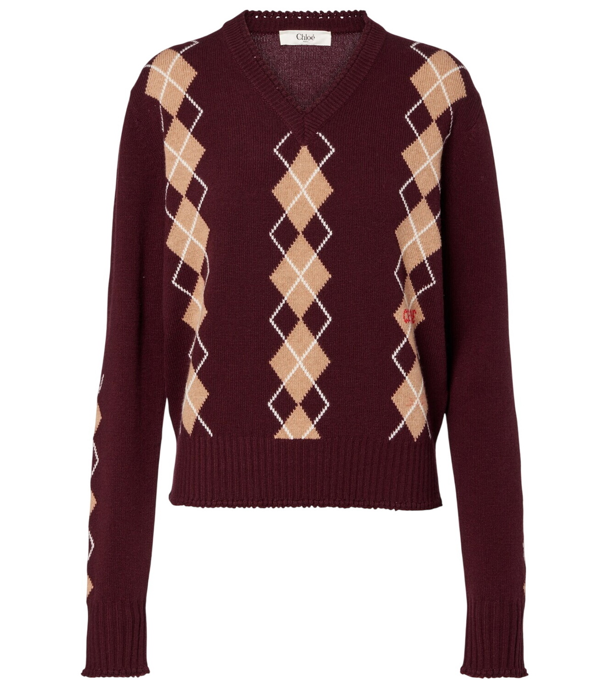 Chloé Fair Isle wool and cashmere sweater Chloe