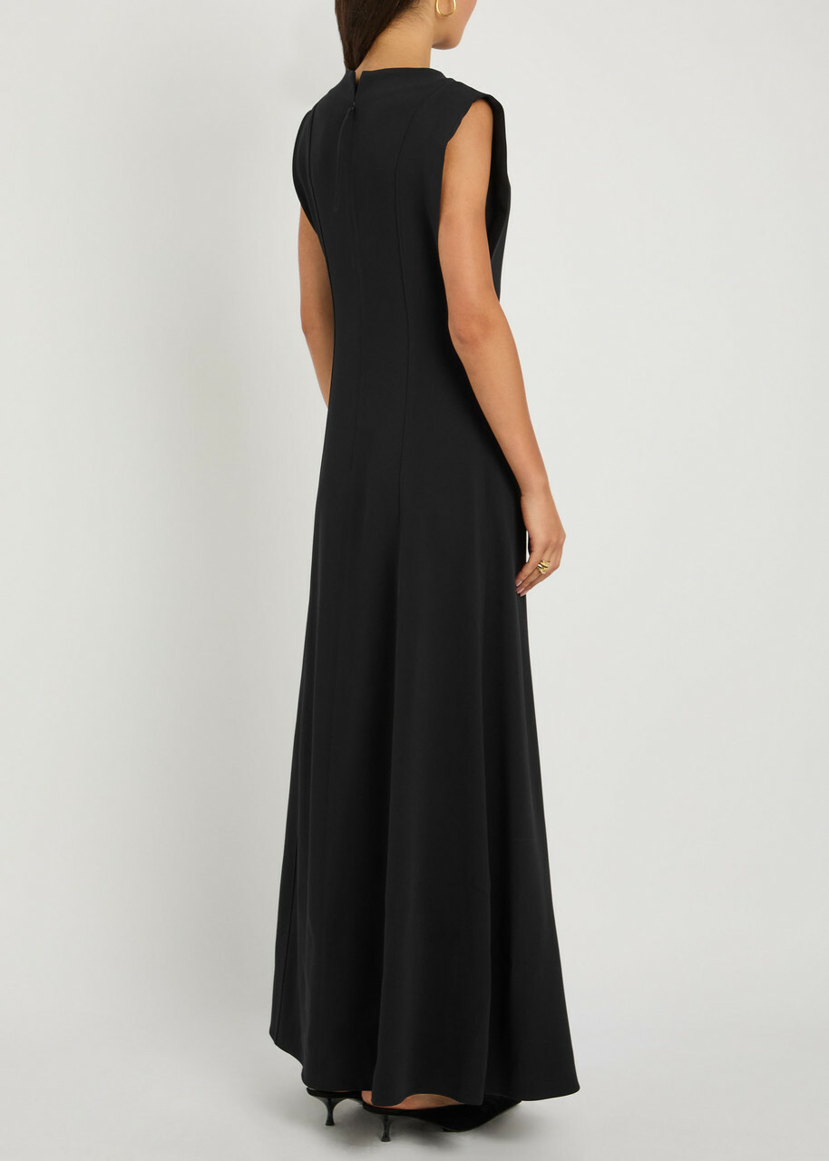 Joseph Neva Crepe Maxi Dress Black