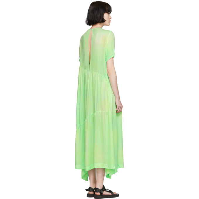 Collina Strada Green Tie-Dye Ritual Dress Collina Strada