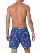 MC2 Saint Barth Man Lightweight Fabric Swim-shorts Lighting Micro Fantasy With Anchor Print