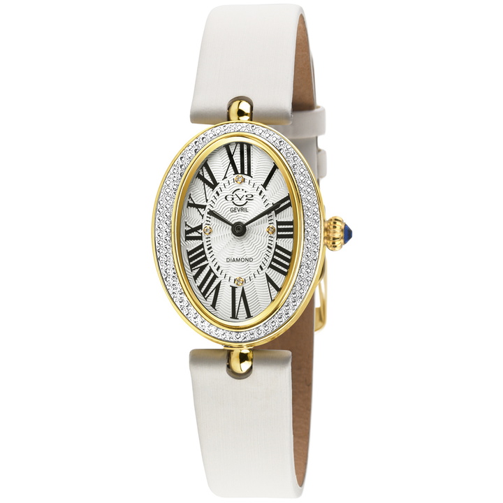 Photo: GV2 by Gevril Piazza Navona Quartz White Dial Ladies Watch 14811.2