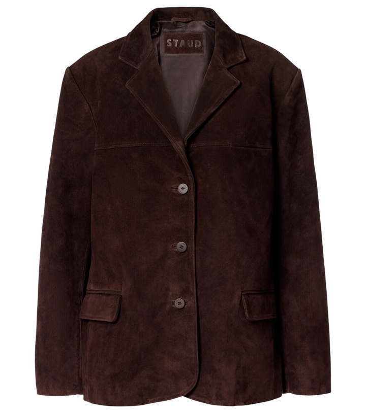 Photo: Staud Corrine suede jacket